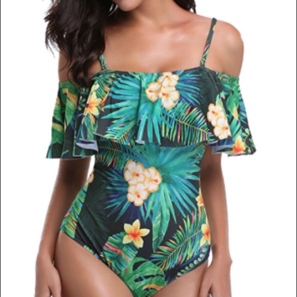 👙Tropical One Piece Swimsuit👙